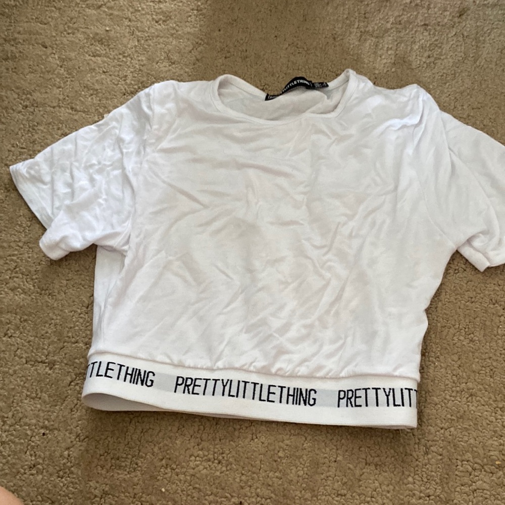 White crop top